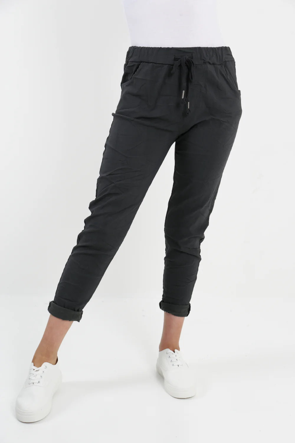 WOMENS PLAIN MAGIC PANTS ITALIAN MULTI COLOURS