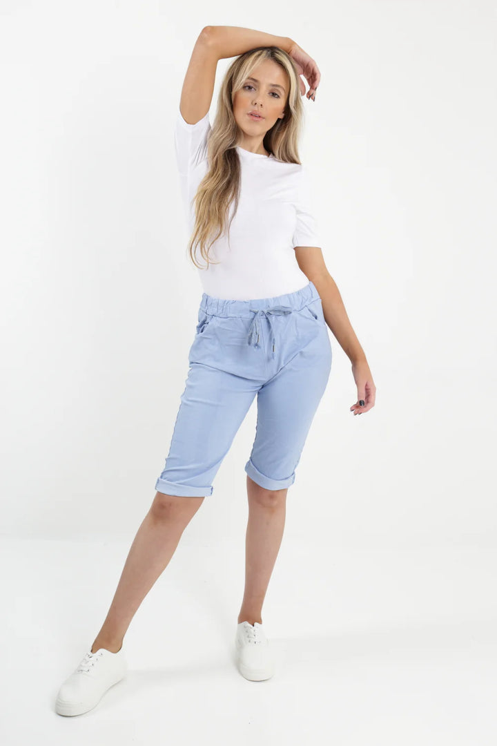 ITALIAN PLAIN MAGIC STRETCH CHINO SHORTS