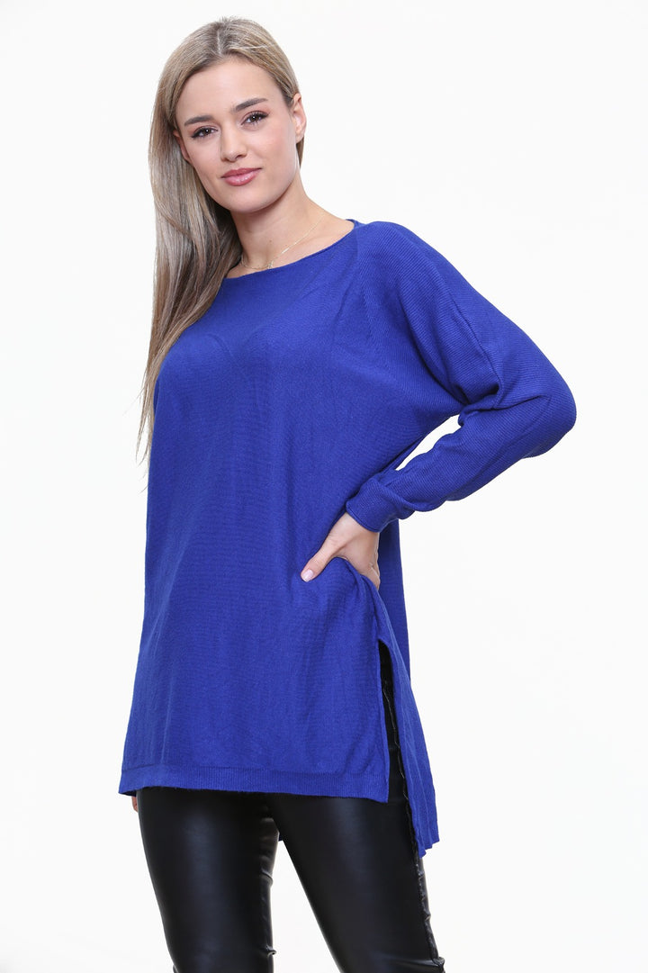 Womens Soft Knitted Long Sleeve Jumper